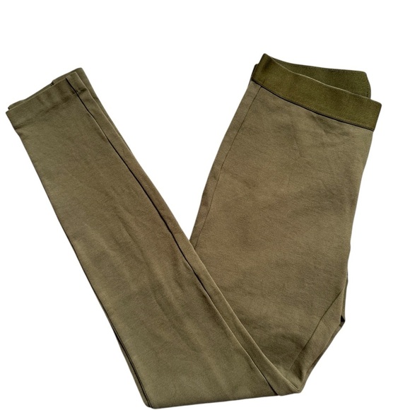 J Crew Olive Green Pixie Pant In Stretch Pointe- Back Zipper - Picture 6 of 9